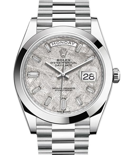 rolex day date platin meteoritenziiferblatt preis|Rolex Meteorit Zifferblatt » Preise & Infos.